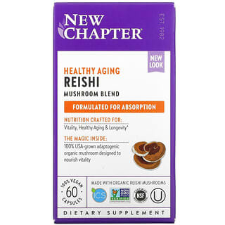 New Chapter, Reishi, 60 vegane Kapseln