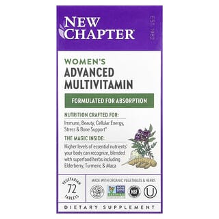 New Chapter, Women's Advanced Multivitamin, 72 Vegetarian Tablets