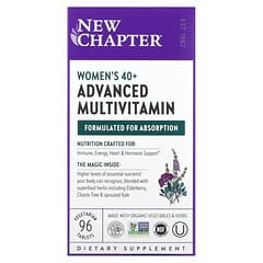 New Chapter, 40歳からの女性用アドバンストマルチビタミン、植物性タブレット96粒