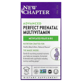 New Chapter, Advanced Perfect Prenatal™ Multivitamine, 192 vegetarische tabletten