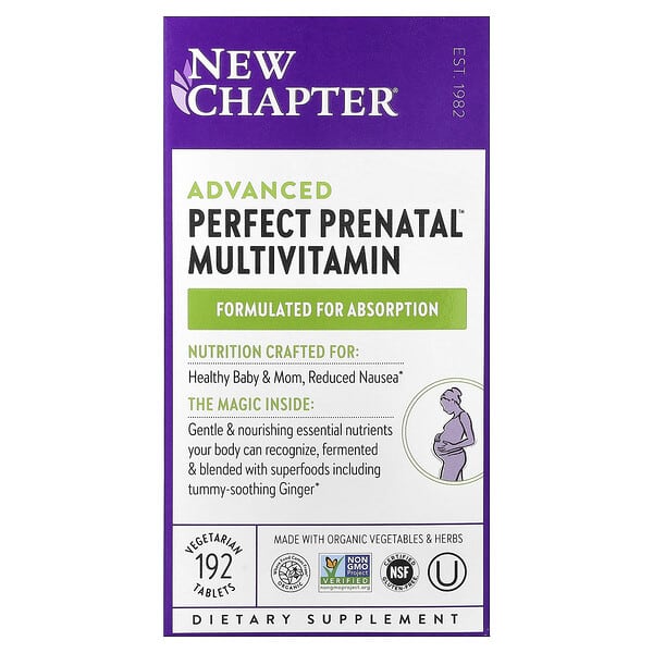 新章, Advanced Perfect Prenatal™ 高级产前多维生素，192 片素食片