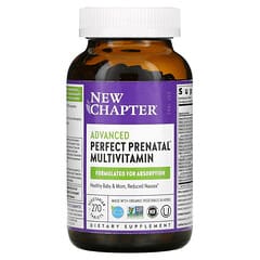 New Chapter, Multivitamínico prenatal perfecto avanzado, 270 comprimidos vegetales