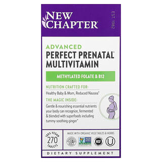 New Chapter, Advanced Perfect Prenatal ™, мультивитамины, 270 вегетарианских таблеток