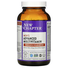 New Chapter, Suplemento multivitamínico avanzado para hombres, 120 comprimidos vegetales