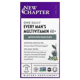 New Chapter, Multivitamin za svakog muškarca 40+, 72 vegetarijanske tablete