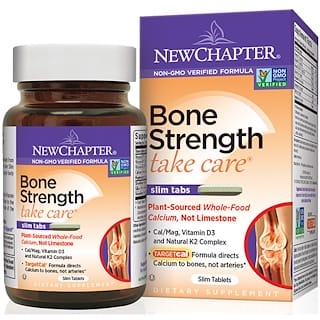 New Chapter, Bone Strength Take Care, комплекс по уходу за костными тканями, 30 плоских таблеток