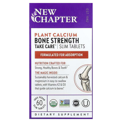 New Chapter, Bone Strength Care, 60 Vegan Slices