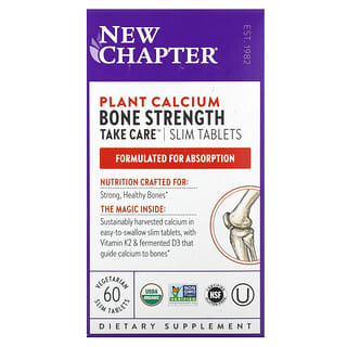 New Chapter, 骨骼强度呵护，60 片素食薄片