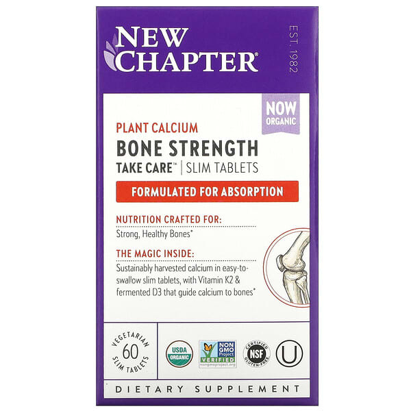 New Chapter, Bone Strength Take Care（丈夫な体づくりに）、植物性スリムタブレット60粒