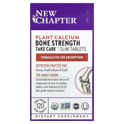 New Chapter, Bone Strength Care, 120 Vegan Slices