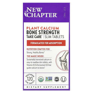 New Chapter, Bone Strength Take Care, Suplemento para el cuidado y la fortaleza de los huesos, 120 comprimidos vegetales delgados