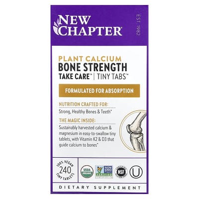New Chapter, Plant Calcium, Bone Strength Take Care™, 240 Vegan Tiny Tablets