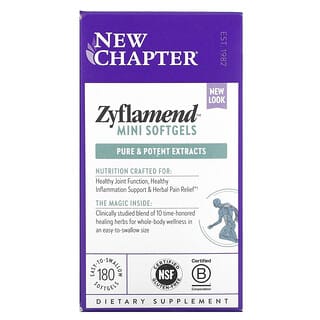 New Chapter, Zyflamend, 180 minicápsulas blandas