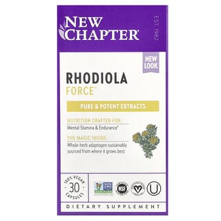 New Chapter, Rhodiola Force, 30 capsules vegan