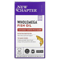 New Chapter, Wholemega Fish Oil, 60 Softgels
