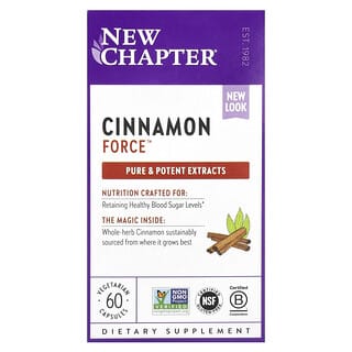 New Chapter, Cinnamon Force, 60 vegetarische Kapseln