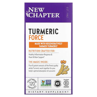 New Chapter, Turmeric Force（ターメリックの力）、ベジカプセル120粒