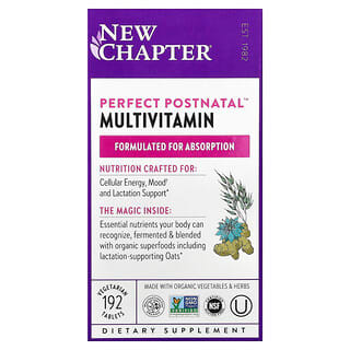 New Chapter, Perfect Postnatal™ Multivitamin, 192 Vegetarian Tablets
