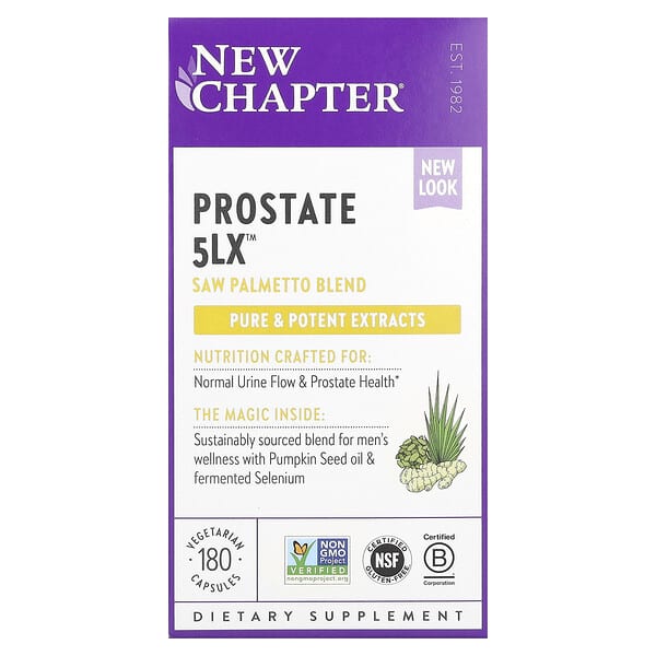 New Chapter, Prostate 5LX, 180 Vegetarian Capsules