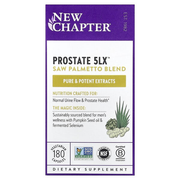 New Chapter, Prostate 5LX™, 180 Vegetarian Capsules