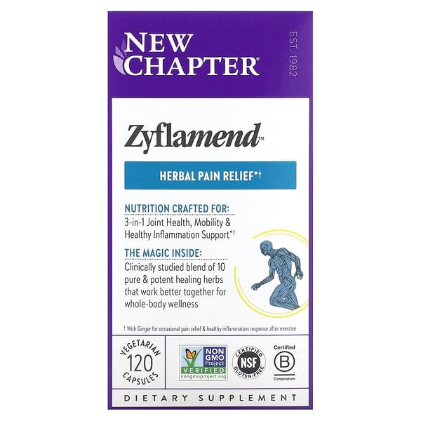New Chapter, Zyflamend, extractos puros y potentes, 120 cápsulas vegetales
