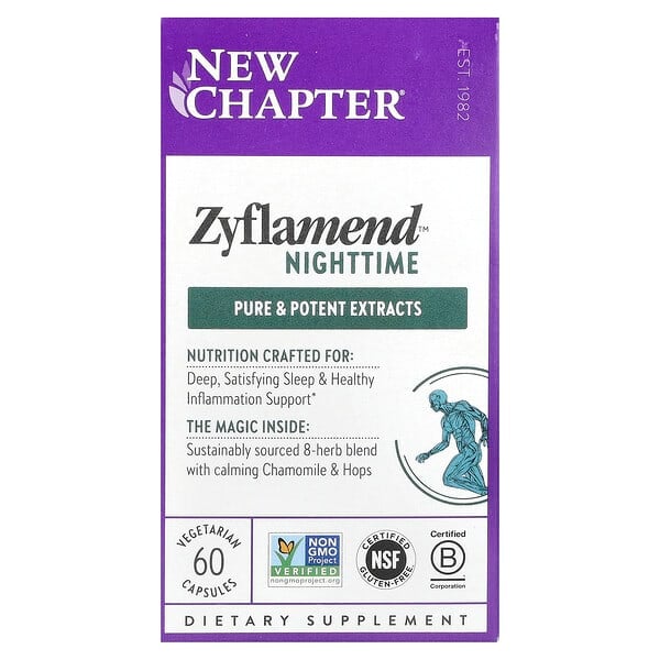 New Chapter Zyflamend Nighttime 60 Vegetarian Capsules 7344