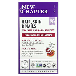New Chapter, Perfect Hair, Skin & Nails, 60 Vegan Capsules