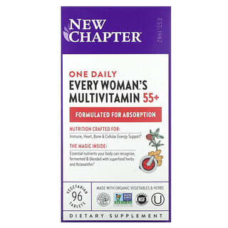 New Chapter, エブリ ウーマンズ ワンデイリーマルチビタミン 55歳以上対象 植物性タブレット96粒
