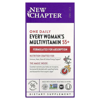 New Chapter, 55+ Every Woman 女性每日一片，全食多維生素，96 片素食片