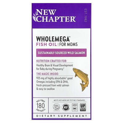 New Chapter, Wholemega™ Fish Oil, 180 Softgels