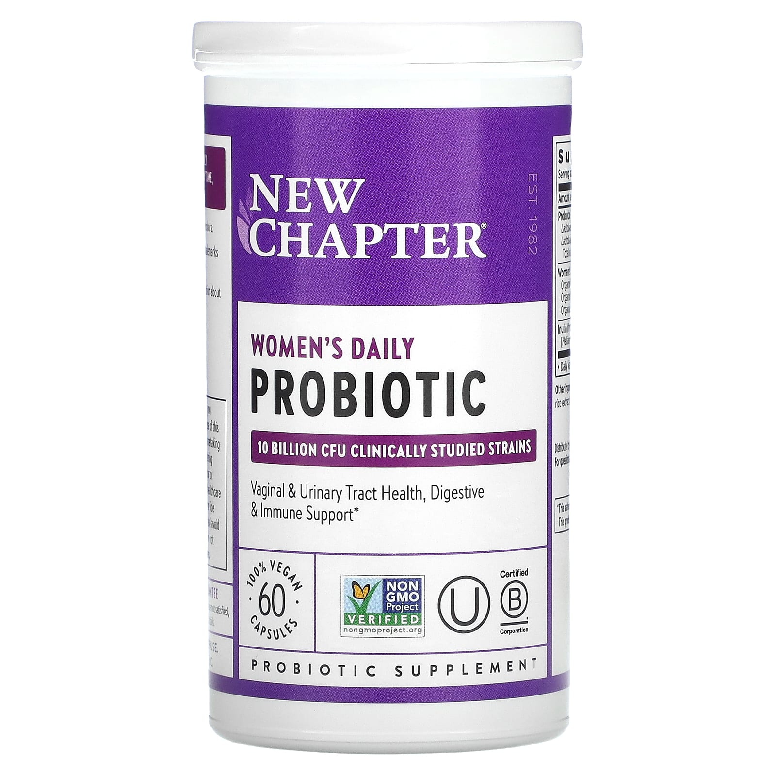 New Chapter, Women's Daily Probiotic, 10 Billion CFU, 60 Vegan Capsules