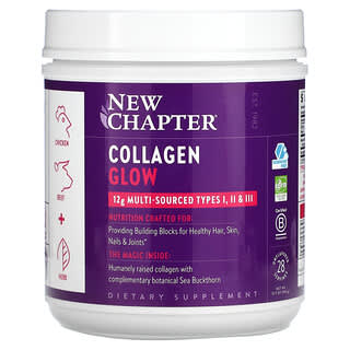 New Chapter, Collagen Glow, Sans arôme, 345 g
