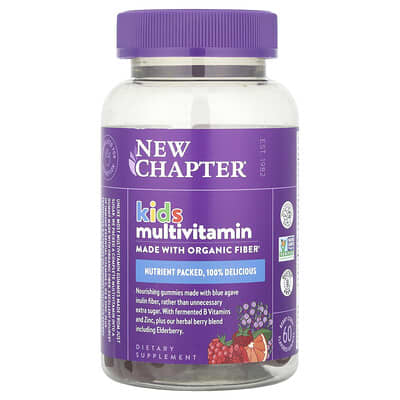 New Chapter, Children's Multivitamin Gummies, Berry Citrus, 60 Gummies