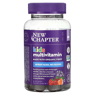 New Chapter, Мультивитамины для детей, ягодный и цитрусовый, 60 жевательных таблеток