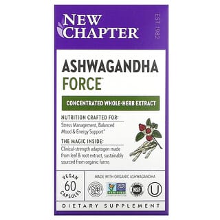 New Chapter, Ashwagandha Force, 60 Vegan Capsules