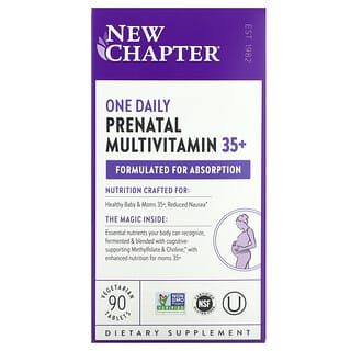 New Chapter, One Daily Prenatal Multivitamin 35+, 90 Vegetarian Tablets