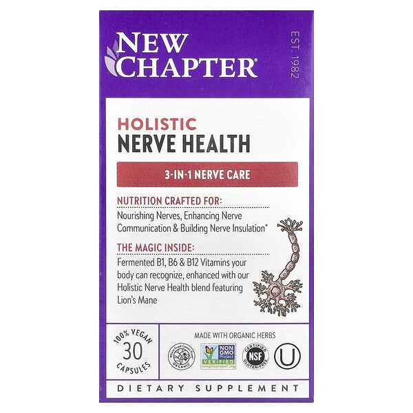 New Chapter Holistic Nerve Health, 30 Capsules