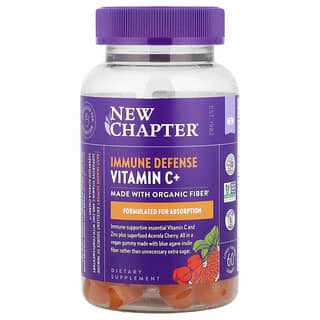 New Chapter, Immune Defense Vitamin C+, Citrus, 60 Gummies