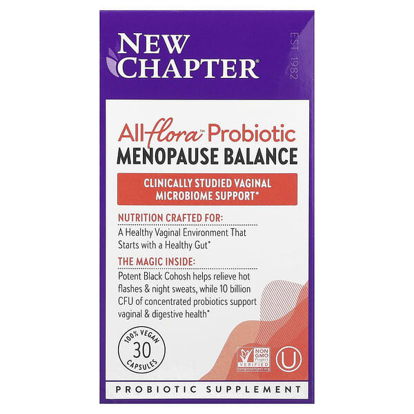 New Chapter, Allflora™ Probiotic Menopause Balance, 30 Vegan Capsules — product photo 1