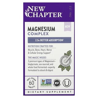 New Chapter, Magnesiumkompleks, 60 tabletter