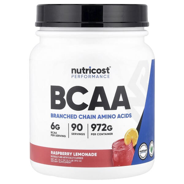 Nutricost, Performance, BCAA, Raspberry Lemonade, 2.2 lb (990 g)