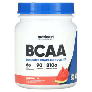 Nutricost, 운동 능력, BCAA, 수박, 810g(1.8lb)