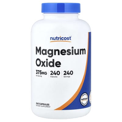 Nutricost Magnesium Oxide 375 Mg 240 Capsules