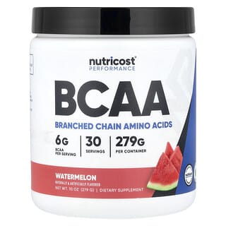 Nutricost, Performance, BCAA, Watermeloen, 279 g