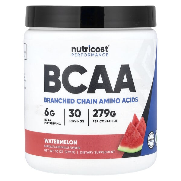 Nutricost, Performance, BCAA, Vandmelon, 270 g