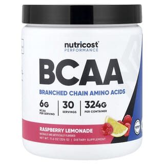 Nutricost, Performance, BCAA, Raspberry Lemonade, 11.6 oz (324 g)