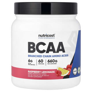 Nutricost, Performance, BCAA, Himbeerlimonade, 660 g (1,5 lb.)
