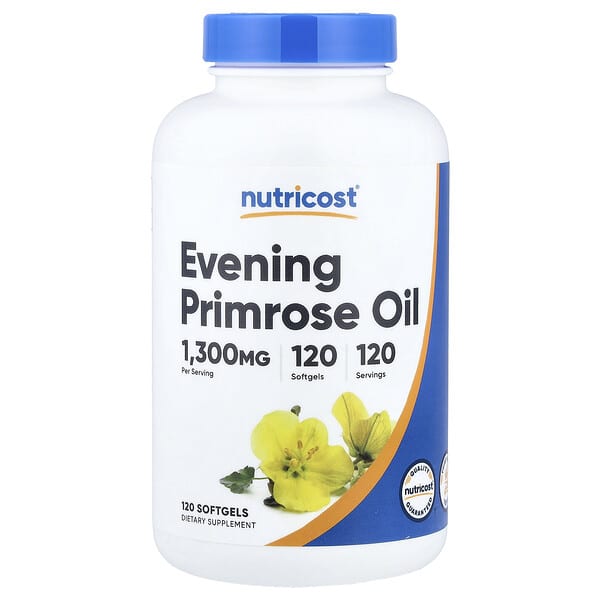 Evening Primrose Oil, 1,300 mg, 120 Softgels