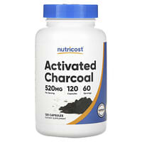 Nutricost, Carbón activado, 260 mg, 120 cápsulas
