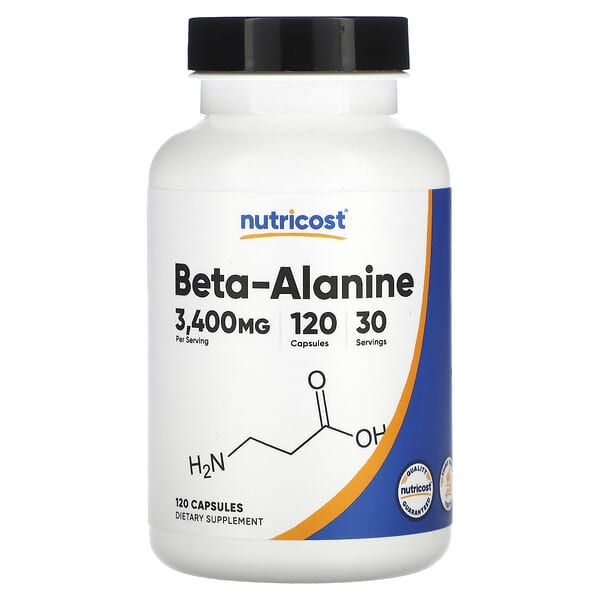 Nutricost Beta-Alanine, 120 Capsules (850 mg per Capsule)